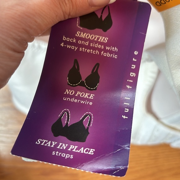 NWT Vanity Fair Beauty Back White Full Figure Underwire Smoothing Bra Size 40DD - Picture 7 of 10